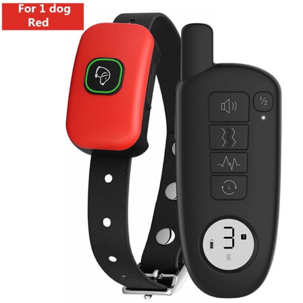 589943391 1000ft Range Dog Training Collar Waterproof Electric Shock Vibration Sound Dogs Bark Collar for Small Medium Large Dogs Trainer