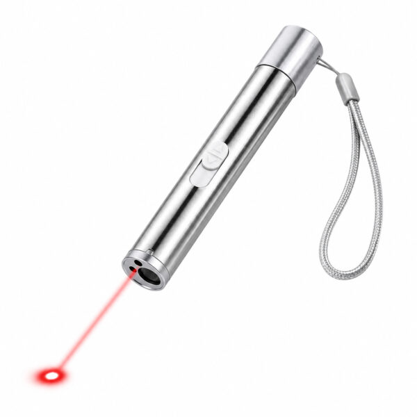 3-in-1 Pet Laser Pointer For Cats & Dogs,Cat Laser Pointer, USB Rechargeable Pet Toy With Red Laser, UV Light & LED Flashlight, Interactive Cat Toy For Indoor Play, Portable Multi-Function Light Pen