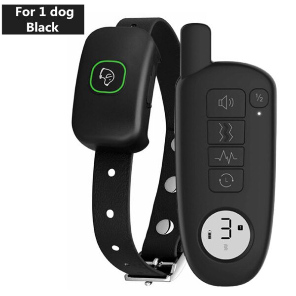 589943390 1000ft Range Dog Training Collar Waterproof Electric Shock Vibration Sound Dogs Bark Collar for Small Medium Large Dogs Trainer