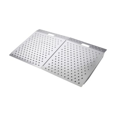 2f422b77-ca2f-48b9-a1ee-72e297dd5ca7.jpg Threshold Ramp For Doorways, 29.5 X 24.3 In, Platform Aluminum Wheelchair Ramp, Non-Slip Door Threshold Ramps, 750 Lbs Load Capacity, For Home Steps, Curbs, Wheelchairs, Walkers, Scooter, Carts