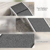 3bacef2b-e59f-49e0-8347-4f0682297f42.jpg PawHut Pet Ramp For Dogs & Cats With Non-Slip Carpet, White
