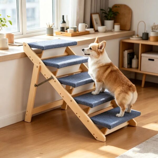 3ecc4916c7ea4da0a16ba8e529284bc3.jpg Pet Stairs with Non-Slip for Closet