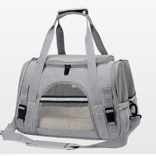 589941101 Foldable & Expandable Pet Carrier Bag - Mesh Breathable Cat/Dog Travel Bag, Convertible Crossbody Handbag for Small Pets