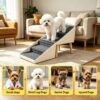 431fee85-b91b-4ac6-a584-d99e9ab2b54d.jpg 2-in-1 Dog Stairs For Bed And Couch 18.89 Foldable Dog Ramp For Couch 4 Pet Steps & Ottoman For Small Dogs, Beige