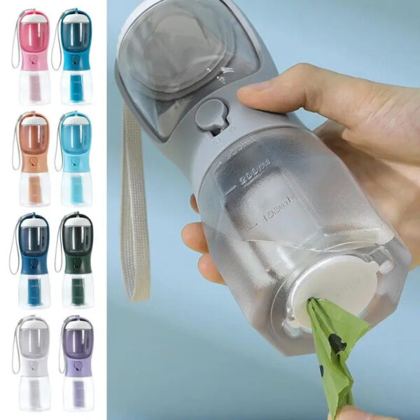 454a941a-a9bd-453b-b4c2-1b36aee9b70f.jpg Dog Water Cup Drinking Food Garbage Bag Three-in-one Portable Small Multi-functional Pet Cups Pets Supplies