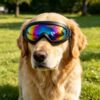 49312efa98d0424a835f48db243bdd32.jpg 2 Pack Pet Protection Dog Sunglasses Pet Goggles Windproof Eye Wear Adjustable Dog Goggles (US Logistics only For USPS.TK/TMEU only For self-pickup)