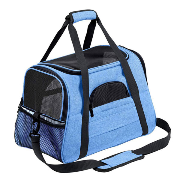 589941095 Foldable & Expandable Pet Carrier Bag - Mesh Breathable Cat/Dog Travel Bag, Convertible Crossbody Handbag for Small Pets