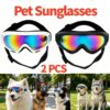 5c5e619153234971842ce735f112ffd5.jpg 2 Pack Pet Protection Dog Sunglasses Pet Goggles Windproof Eye Wear Adjustable Dog Goggles (US Logistics only For USPS.TK/TMEU only For self-pickup)