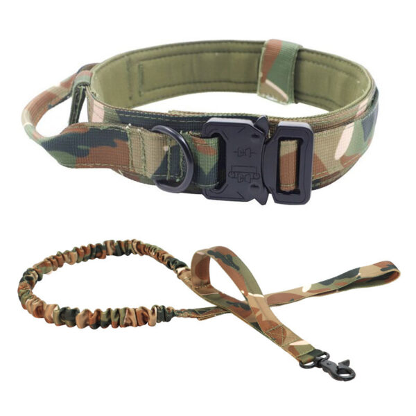 589943372 Tactical Collar Pet Collar Nylon Outdoor Dog Leash Adjustable Large and Medium Dog Collar Dog Collar