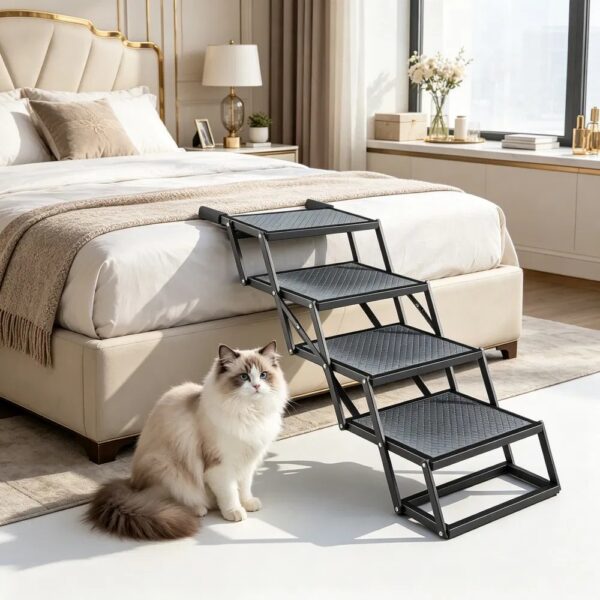 63f8a80cb42948a981d3a3ddecfaa3ac.jpg Pet Stairs with Adjustable Height for Outdoor
