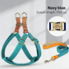 Dog leash Dog chest back lettering Anti loss small dog Teddy chest strap medium-sized dog corgi vest dog rope