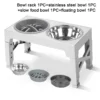 589943442 Elevated Dog Feeder with Adjustable Raised Stand, Slow Food Bowl, Water Feeders for Large and Medium Dogs
