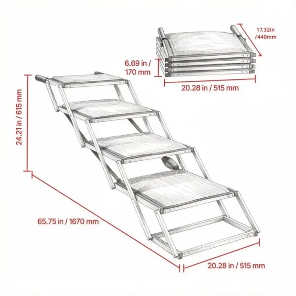 67925acd89404bad97f4d6151761c515.jpg Pet Stairs with Adjustable Height for Outdoor