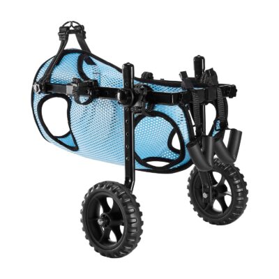 72c87e0d-1561-4068-b994-f13c6db9decc.jpg Dog Wheelchair For Back Legs, Adjustable 2 Wheels Pet Wheelchair, Lightweight Dog Cart With Shock-Absorbing Wheels, Mobility Support Wheel Chair For Disabled Injured Dogs Up To 33lbs, Medium