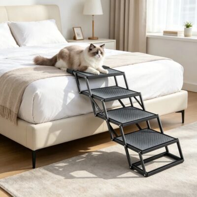 7849da00b3e4435bbd630b9fbb6987f9.jpg Pet Stairs with Adjustable Height for Outdoor