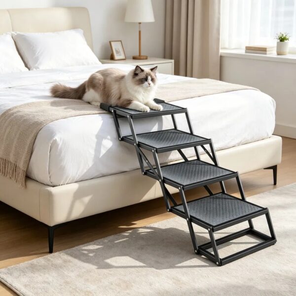 7849da00b3e4435bbd630b9fbb6987f9.jpg Pet Stairs with Adjustable Height for Outdoor