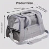 589941109 Foldable & Expandable Pet Carrier Bag - Mesh Breathable Cat/Dog Travel Bag, Convertible Crossbody Handbag for Small Pets