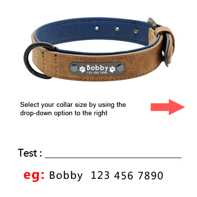 589943609 Custom Dog Collars Leather Personalized Pet Dog Tag Collar Leash Lead For Small Medium Large Dogs Pitbull Bulldog Pugs Beagle