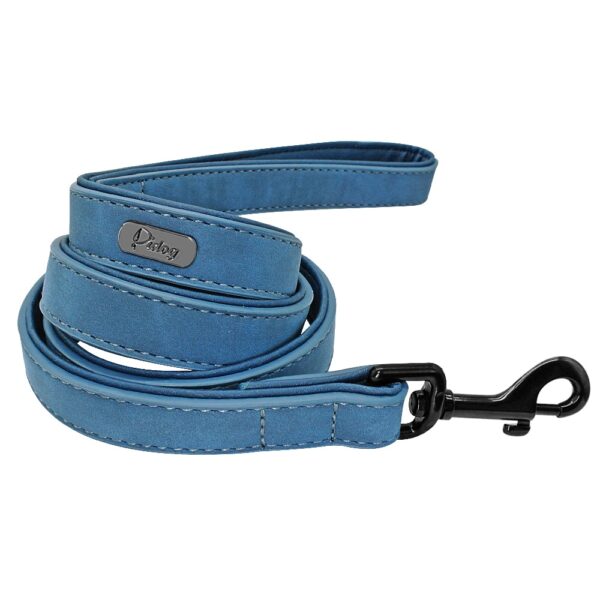 589943616 Custom Dog Collars Leather Personalized Pet Dog Tag Collar Leash Lead For Small Medium Large Dogs Pitbull Bulldog Pugs Beagle