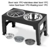 589943440 Elevated Dog Feeder with Adjustable Raised Stand, Slow Food Bowl, Water Feeders for Large and Medium Dogs