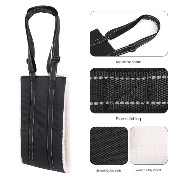 Adjustable dog leash with pet assistance strap