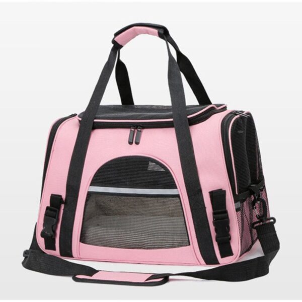 589941100 Foldable & Expandable Pet Carrier Bag - Mesh Breathable Cat/Dog Travel Bag, Convertible Crossbody Handbag for Small Pets