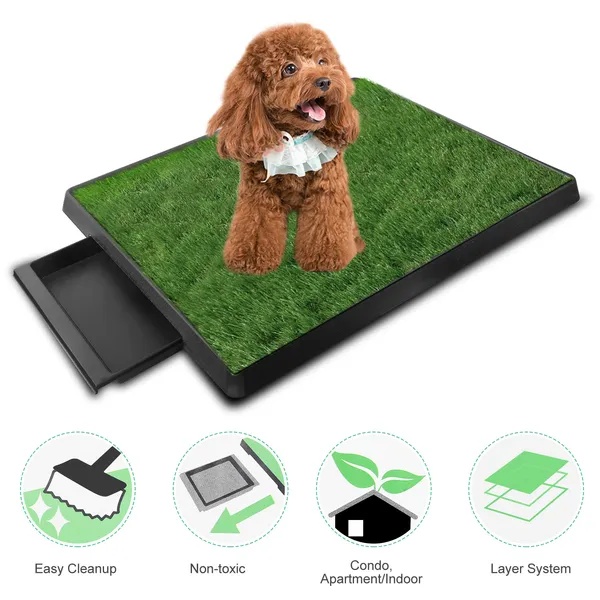 910e75a7-aa49-475d-9a51-0f2001e82425.jpg Dog Potty Training Artificial Grass Pad Pet Cat Toilet Trainer Mat Puppy Loo Tray Turf