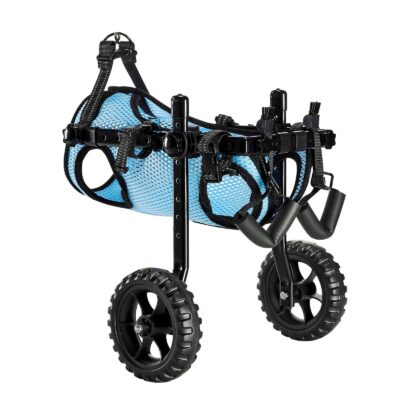 9d40ef2b-66d2-4a01-8093-d1ea924e7625.jpg Dog Wheelchair For Back Legs, Adjustable 2 Wheels Pet Wheelchair, Lightweight Dog Cart With Shock-Absorbing Wheels, Mobility Support Wheel Chair For Disabled Injured Dogs Up To 22lbs, Small