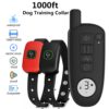 589943384 1000ft Range Dog Training Collar Waterproof Electric Shock Vibration Sound Dogs Bark Collar for Small Medium Large Dogs Trainer