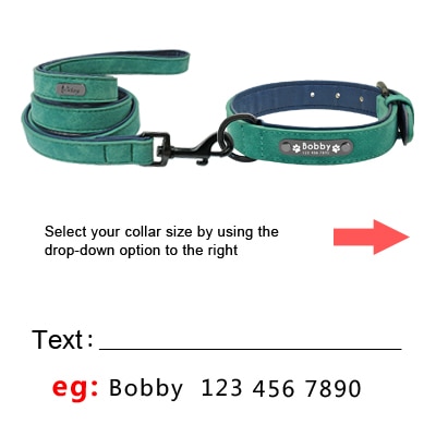 589943620 Custom Dog Collars Leather Personalized Pet Dog Tag Collar Leash Lead For Small Medium Large Dogs Pitbull Bulldog Pugs Beagle