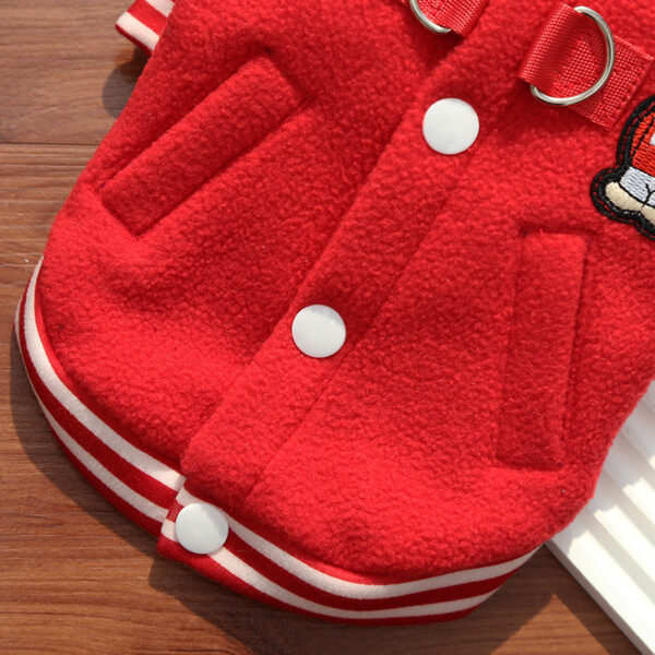 589941141 Wholesale Fleece Dog/Cat Outdoor Jacket - Small/Medium Pets, D-Ring & Buttons