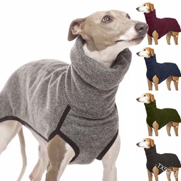 589943881 High Collar Pet Clothes for Medium Large Dogs Winter Warm Big Dog Coat Pharaoh Hound Great Dane Pullovers Mascotas Supplies