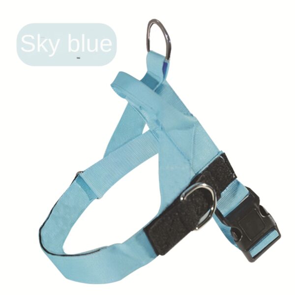 589943399 Dog Harness for Medium to Large Breeds like Shiba Inu, Adjustable Saddle-style Chest and Back Dog Leash