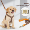 Dog leash Dog chest back lettering Anti loss small dog Teddy chest strap medium-sized dog corgi vest dog rope