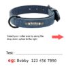 589943611 Custom Dog Collars Leather Personalized Pet Dog Tag Collar Leash Lead For Small Medium Large Dogs Pitbull Bulldog Pugs Beagle