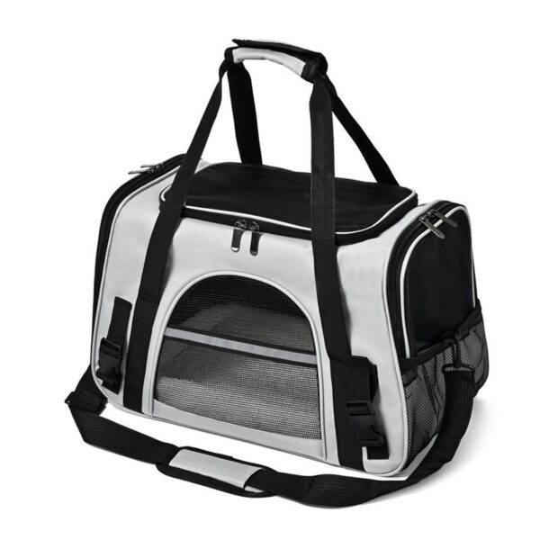 589941094 Foldable & Expandable Pet Carrier Bag - Mesh Breathable Cat/Dog Travel Bag, Convertible Crossbody Handbag for Small Pets