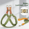 Dog leash Dog chest back lettering Anti loss small dog Teddy chest strap medium-sized dog corgi vest dog rope