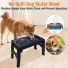 589943439 Elevated Dog Feeder with Adjustable Raised Stand, Slow Food Bowl, Water Feeders for Large and Medium Dogs