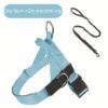 589943403 Dog Harness for Medium to Large Breeds like Shiba Inu, Adjustable Saddle-style Chest and Back Dog Leash