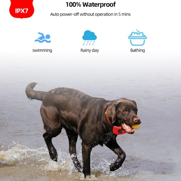 589943388 1000ft Range Dog Training Collar Waterproof Electric Shock Vibration Sound Dogs Bark Collar for Small Medium Large Dogs Trainer