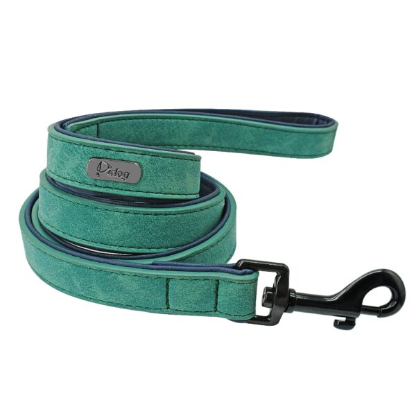 589943615 Custom Dog Collars Leather Personalized Pet Dog Tag Collar Leash Lead For Small Medium Large Dogs Pitbull Bulldog Pugs Beagle