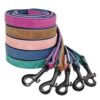 589943605 Custom Dog Collars Leather Personalized Pet Dog Tag Collar Leash Lead For Small Medium Large Dogs Pitbull Bulldog Pugs Beagle