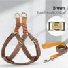Dog leash Dog chest back lettering Anti loss small dog Teddy chest strap medium-sized dog corgi vest dog rope
