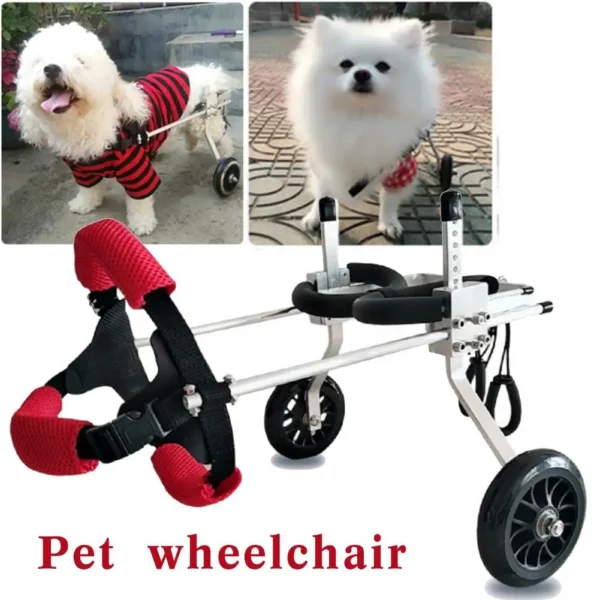 589943035 Pet Wheelchair Walk Cart Scooter Pet Dog Wheelchair Weak Paralyzed for Handicapped Hind Leg 2-Wheel Rear Dog Wheelchair