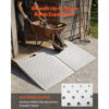Threshold Ramp For Doorways, 29.5 X 24.3 In, Platform Aluminum Wheelchair Ramp, Non-Slip Door Threshold Ramps, 750 Lbs Load Capacity, For Home Steps, Curbs, Wheelchairs, Walkers, Scooter, Carts