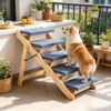ae43d09540644532a913e3b7ff636344.jpg Pet Stairs with Non-Slip for Closet