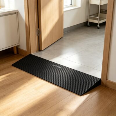 bc3fc038-1896-4251-bd34-ace5d3db4ef5.jpg 35.4inch Wide Rubber Threshold Ramp , Cuttable Wheelchair Slope