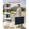 Threshold Ramp For Doorways, 36 X 36 In, Platform Aluminum Wheelchair Ramp With Adjustable Height, Non-Slip Door Threshold Ramps, 700 Lbs Load Capacity, For Home Steps, Wheelchairs, Walkers