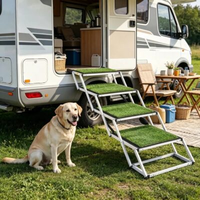 e420b9ba14b040468d9fd5845e908691.jpg Pet Stairs with Adjustable Height for Outdoor