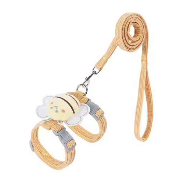 e7c40824-c795-4a23-8507-33e5c58d3832.jpg Kitten Harness Vest With Wing Decoration, Strap Set For Cats And Small Dogs, Adjustable Pet Cat Harness Accessories